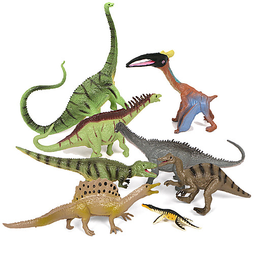 

8 pcs Action Figure Dinosaur Novelty PVC(PolyVinyl Chloride) Imaginative Play, Stocking, Great Birthday Gifts Party Favor Supplies Boys' Girls'