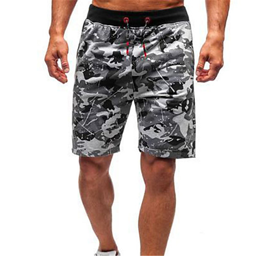 

Men's Running Shorts Athletic Shorts Bottoms Drawstring Cotton Fitness Gym Workout Running Training Exercise Breathable Moisture Wicking Soft Sport Blue Dark Gray Light Gray / Micro-elastic