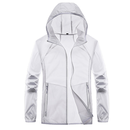 

Men's Waterproof Rain Jacket Fishing Jacket Lightweight UV Protection Breathable Skin Jacket Sports & Outdoor Fishing Cycling