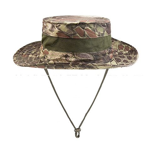 

Men's Sun Hat Fishing Hat Hiking Hat Outdoor UV Sun Protection Windproof UPF50 Quick Dry Spring Summer Hunting Ski / Snowboard Fishing Camouflage Color Camouflage Khaki / Breathable