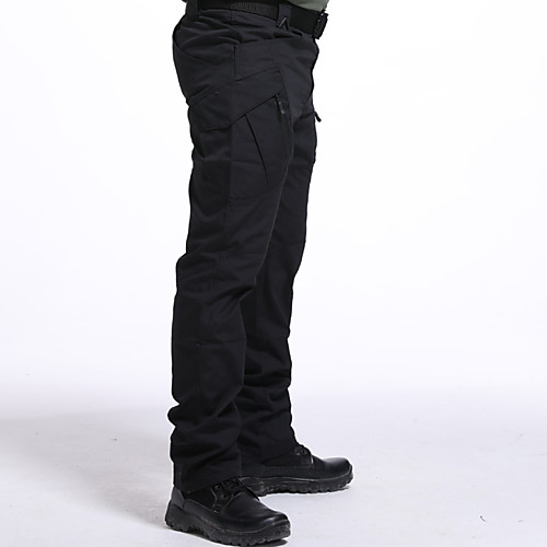 

Men's Hiking Pants Trousers Hiking Cargo Pants Tactical Pants Solid Color Outdoor Windproof Breathable Multi-Pockets Wear Resistance Cotton Bottoms Black Grey Khaki Green Hunting Fishing Climbing S M