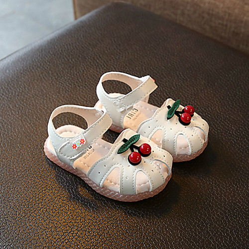

Girls' Sandals Slingback PU Little Kids(4-7ys) Big Kids(7years ) Daily Walking Shoes White Pink Spring Summer