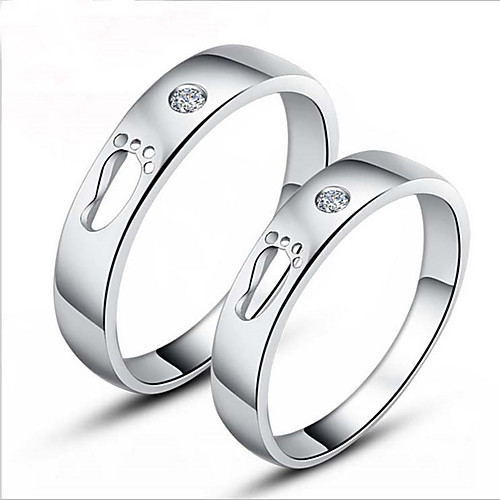 

Couple Rings Synthetic Diamond Solitaire Silver S925 Sterling Silver Love Precious Elegant Fashion 1 Pair Adjustable / Couple's / Adjustable Ring