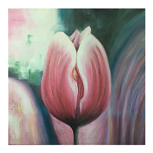 

Oil Painting Hand Painted Square Abstract Modern Stretched Canvas