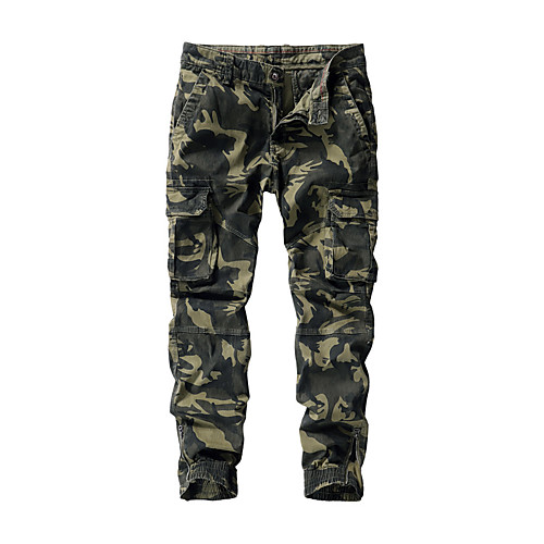 

Men's Hiking Pants Trousers Hiking Cargo Pants Camo Winter Outdoor Breathable Thick Anti-tear Multi-Pockets Cotton Bottoms Army Green Dark Gray Light Grey Hunting Fishing Climbing 28 29 30 36 38