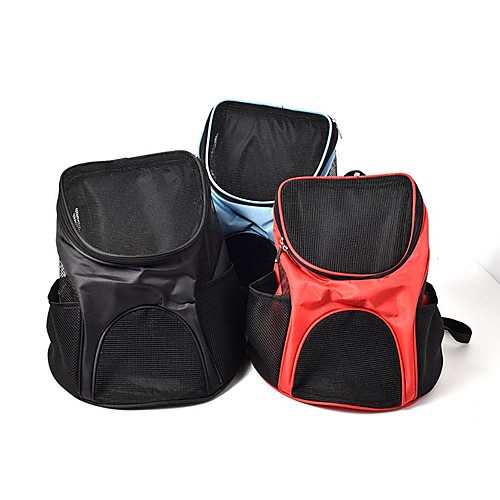 

Dog Cat Pets Carrier Bag Travel Backpack Travel Bag Travel Carrier Bag Portable Breathable Adjustable / Retractable Color Block Oxford Cloth puppy Small Dog Medium Dog Outdoor Hiking Black Red Blue