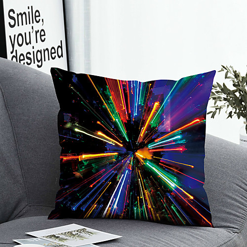 

1 pcs Polyester Pillow Cover Pillow Cover & Insert Simple Classic Square Zipper Polyester Traditional Classic