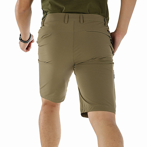 

Men's Hiking Shorts Solid Color Outdoor Breathable Quick Dry Stretchy Wear Resistance Nylon Shorts Black Dark Gray Khaki Hunting Fishing Climbing M L XL XXL XXXL