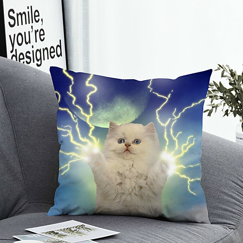 

1 pcs Polyester Pillow Cover Pillow Cover & Insert Simple Classic Square Zipper Polyester Traditional Classic