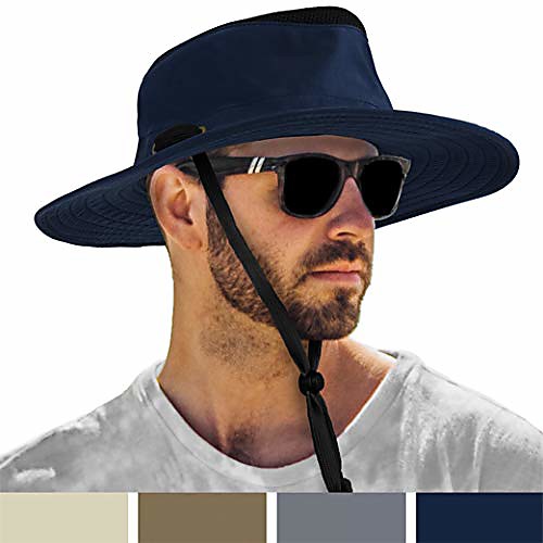 

Sun Hat for Men Outdoor Sun Protection Wide Brim Boonie Hat for Hiking