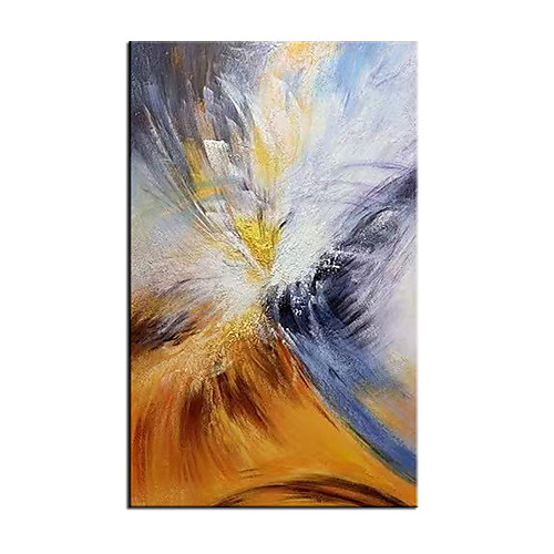 

Oil Painting Hand Painted Vertical Abstract Landscape Modern Rolled Canvas (No Frame)