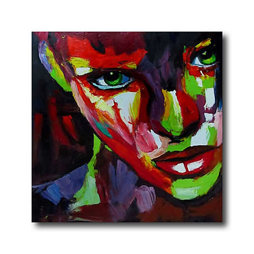 

Oil Painting Hand Painted Square Animals Pop Art Modern Realism Stretched Canvas