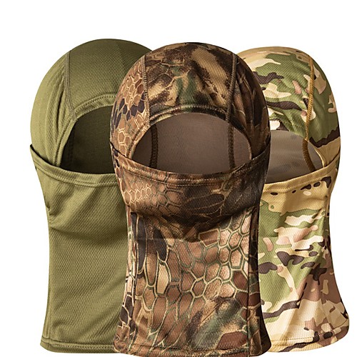 

Men's Face cover Hunting Hat Face Mask Portable Well-ventilated Ultraviolet Resistant Breathability Camo Spring & Summer Terylene Hunting Fishing Military / Tactical Camping / Hiking / Caving