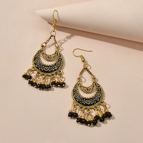 

Women's Drop Earrings Drop Holiday Boho Earrings Jewelry White / Black / Red For Vacation Beach