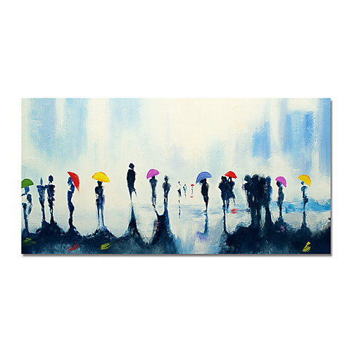 

Oil Painting Hand Painted Horizontal Abstract Modern Stretched Canvas