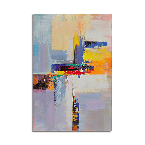 

Oil Painting Hand Painted Vertical Abstract Modern Stretched Canvas
