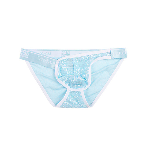 

Men's 1 Piece Basic Briefs Underwear - Normal Low Waist Blue M L XL