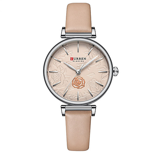 

CURREN Women's Quartz Watches Analog Quartz Floral Style Fashion Water Resistant / Waterproof Creative / One Year / Genuine Leather / Japanese
