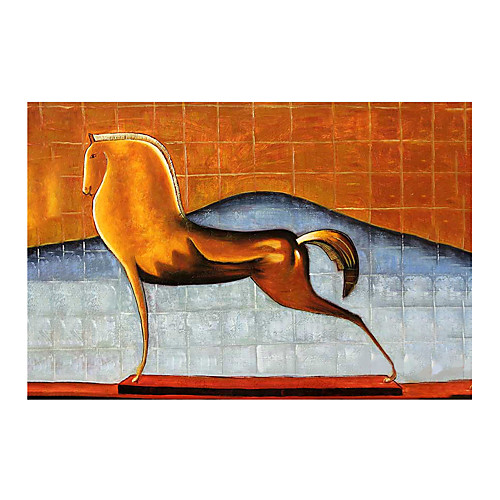 

Oil Painting Hand Painted Horizontal Abstract Modern Rolled Canvas (No Frame)