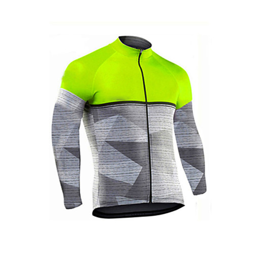 

Men's Long Sleeve Downhill Jersey Red Gold Green Bike Jersey Sports Clothing Apparel