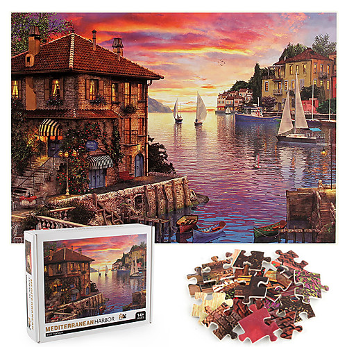 

1 pcs Landscape Jigsaw Puzzle Educational Toy Gift Adorable Decompression Toys Parent-Child Interaction Cardboard Paper Teenager Adults' Toy Gift