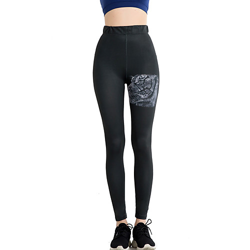 

Women's High Waist Running Tights Leggings Athletic Bottoms Winter Fitness Gym Workout Running Active Training Jogging Tummy Control Butt Lift Breathable Sport Black / Stretchy / Athleisure