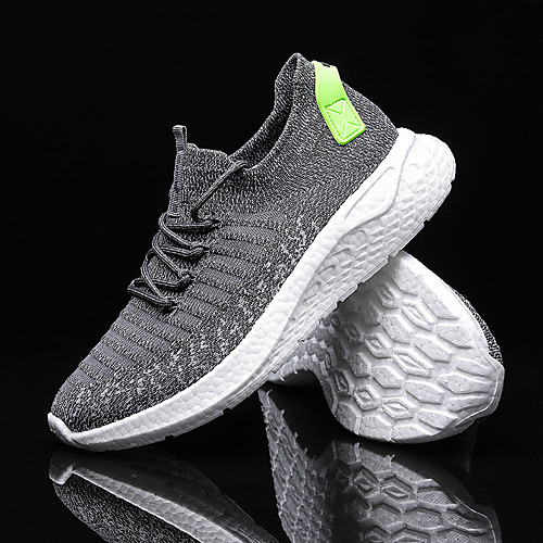 

Men's Trainers Athletic Shoes Sporty Casual Athletic Running Shoes Basketball Shoes Tissage Volant Breathable Non-slipping Wear Proof Black Blue Gray Fall