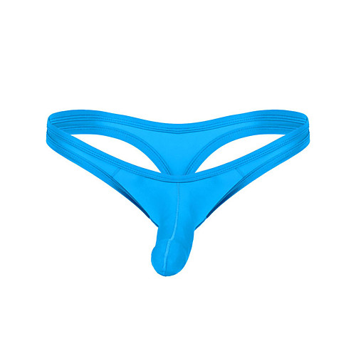 

Men's 1 Piece Basic G-string Underwear - Normal Low Waist Light Blue Blue Dark Gray M L XL