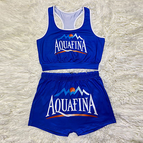 

Women's 2 Piece Set Tank Top Shorts Elastic Waist U Neck Sport Athleisure Shorts Tank Top Clothing Suit Sleeveless Lightweight Quick Dry Sweat Out Comfortable Yoga Running Everyday Use Casual Daily