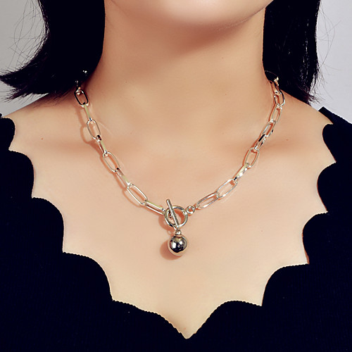 

Women's Chain Necklace Trendy Alloy Silver 47 cm Necklace Jewelry For Festival