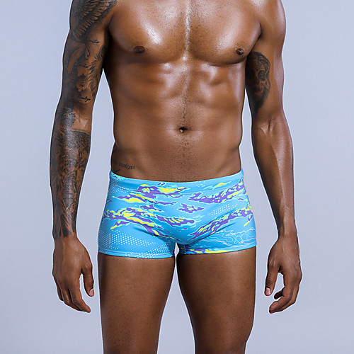 

Men's Swim Shorts Swim Trunks Board Shorts Breathable Quick Dry Drawstring - Swimming Surfing Water Sports Painting Summer