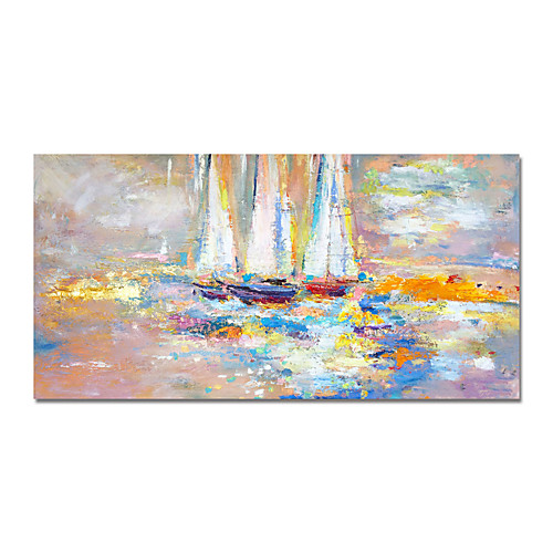 

Oil Painting Hand Painted Horizontal Abstract Modern Stretched Canvas