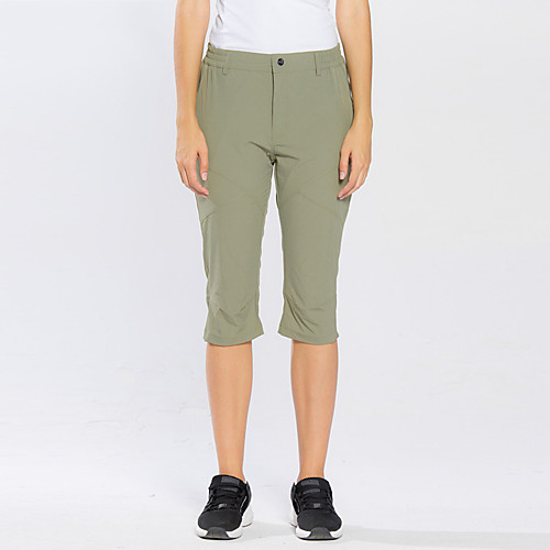 

Women's Hiking Shorts Solid Color Summer Outdoor Quick Dry Lightweight Breathable Soft Elastane Capri Pants Black Grey Khaki Hunting Fishing Climbing S M L XL XXL / Wear Resistance