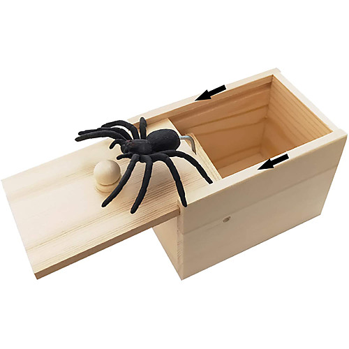 

Practical Joke Gadget Halloween Toys Spider Toys Stress and Anxiety Relief Wooden 1 pcs Kid's Adults All Toy Gift
