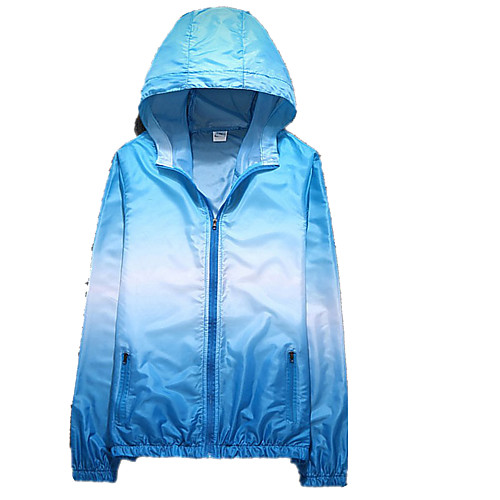 

Boys' Girls' Hiking Skin Jacket Hiking Windbreaker Outdoor Patchwork Packable Lightweight UV Sun Protection Breathable Outerwear Jacket Top Full Length Visible Zipper Fishing Climbing Running Yellow