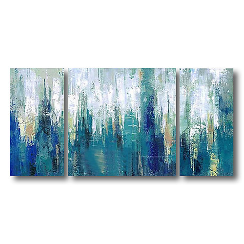 

Handmade Oil Painting Hand Painted Horizontal Abstract Landscape Contemporary Modern Stretched Canvas / Three Panels