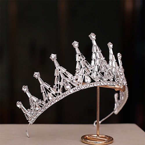 

Luxury Princess Alloy Tiaras with Rhinestone 1 Piece Wedding / Special Occasion Headpiece