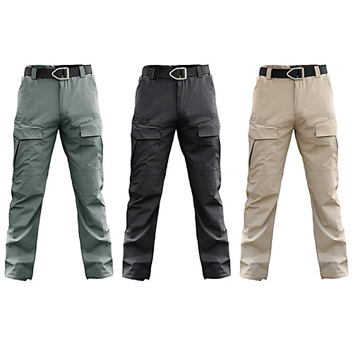 

Men's Hunting Pants Waterproof Quick Dry Ventilation Wearproof Fall Spring Summer Solid Colored Nylon for Black Khaki Green S M L XL XXL