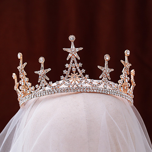 

Bridal Princess Alloy Tiaras with Rhinestone 1 Piece Wedding Headpiece