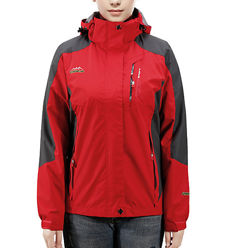 

Women's Hiking Jacket Hiking Windbreaker Outdoor Patchwork Waterproof Lightweight Windproof Breathable Jacket Top Fishing Climbing Running Dark red Purple Yellow Red Dark Purple / Quick Dry