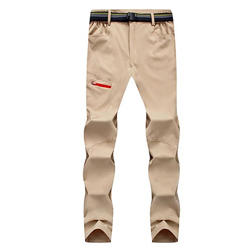 

Men's Hiking Pants Trousers Solid Color Outdoor Windproof Breathable Quick Dry Stretchy Bottoms Black Army Green Grey Khaki Hunting Fishing Climbing S M L XL XXL / Zipper Pocket
