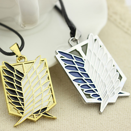 

anime necklace attack on titan necklace wings of freedom pendant necklace