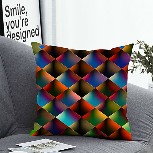 

1 pcs Polyester Pillow Cover Pillow Cover & Insert Simple Classic Square Zipper Polyester Traditional Classic