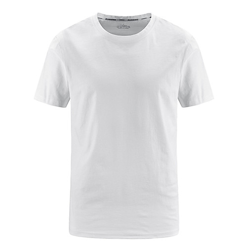 

Men's T shirt Hiking Tee shirt Short Sleeve Crew Neck Tee Tshirt Top Outdoor Lightweight Breathable Quick Dry Soft Summer Elastane Polyester Solid Color White Black Blue Fishing Climbing Running