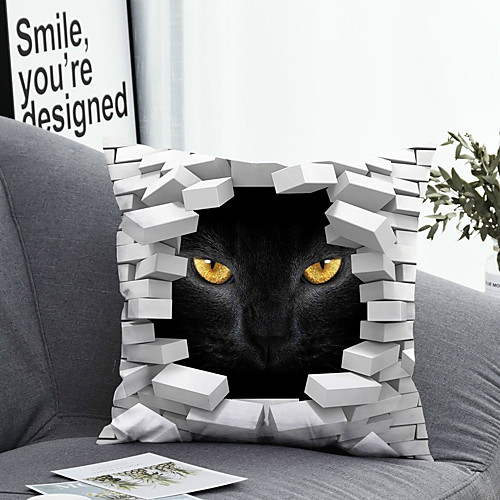 

1 pcs Polyester Pillow Cover Pillow Cover & Insert Simple Classic Square Zipper Polyester Traditional Classic
