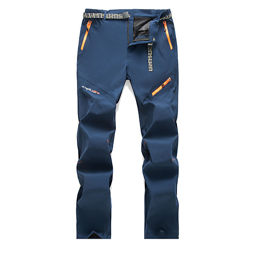 

Men's Hiking Pants Trousers Solid Color Outdoor Windproof Breathable Quick Dry Wear Resistance Bottoms Black Army Green Grey Dark Blue Hunting Fishing Climbing S M L XL XXL / Zipper Pocket