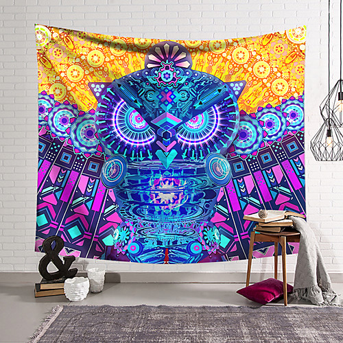 

Wall Tapestry Art Decor Blanket Curtain Hanging Home Bedroom Living Room Decoration Polyester Color Owl