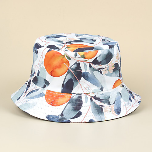 

Adults Sun Hat Bucket Hat Spring, Fall, Winter, Summer Athleisure Outdoor Camping & Hiking Cotton Packable Breathable Quick Dry / Fruit