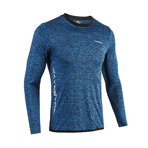 

Women's T shirt Hiking Tee shirt Long Sleeve Crew Neck Tee Tshirt Top Outdoor Lightweight Breathable Quick Dry Soft Autumn / Fall Spring Polyester Stripes Dark Grey Dark Navy Dark Blue Fishing