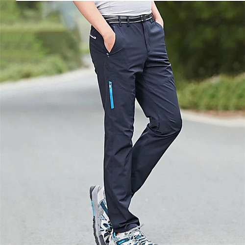 

Men's Hiking Pants Trousers Solid Color Outdoor Windproof Breathable Quick Dry Stretchy Bottoms Black Dark Gray Light Grey Khaki Dark Blue Hunting Fishing Climbing L XL XXL XXXL 4XL